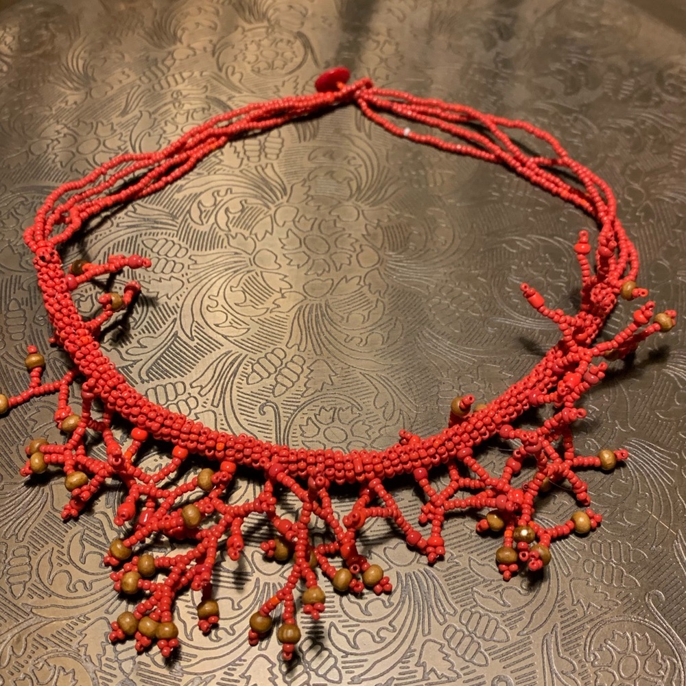Handmade Beaded Necklace from Costa Rica